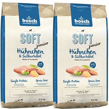 Bosch 2 x 12,5 kg Soft Junior Hühnchen & Süßkartoffel - 1