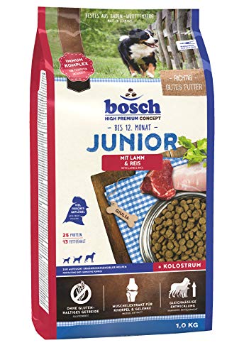 bosch HPC Junior mit Lamm & Reis | Hundetrockenfutter zur Aufzucht ernährungssensibler Welpen, 1 x 1 kg - 1