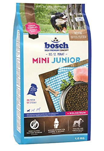 bosch HPC Mini Junior | Hundetrockenfutter zur Aufzucht kleiner Rassen, 1 x 1 kg - 1