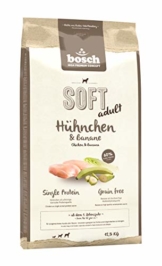 bosch HPC SOFT Hühnchen & Banane | halbfeuchtes Hundefutter für ausgewachsene Hunde aller Rassen | Single Protein | Grain Free, 1 x 12.5 kg - 1