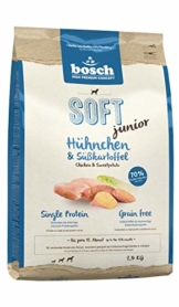 bosch HPC SOFT Junior Hühnchen & Süßkartoffel | habfeuchtes Hundefutter für wachsende Hunde aller Rassen | Single Protein | Grain Free, 1 x 2.5 kg - 1