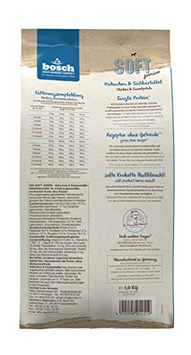 bosch HPC SOFT Junior Hühnchen & Süßkartoffel | habfeuchtes Hundefutter für wachsende Hunde aller Rassen | Single Protein | Grain Free, 1 x 1 kg - 2