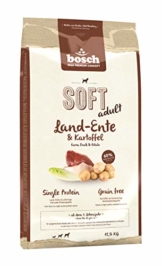 bosch HPC SOFT Land-Ente & Kartoffel | halbfeuchtes  Hundefutter für ausgewachsene Hunde aller Rassen | Single Protein | Grain Free, 1 x 12.5 kg - 1