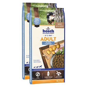 bosch Hundefutter Verschiedene Sorten 2x15kg Fisch & Kartoffel - 1