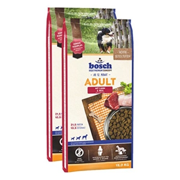 bosch Hundefutter Verschiedene Sorten 2x15kg Lamm & Reis - 1