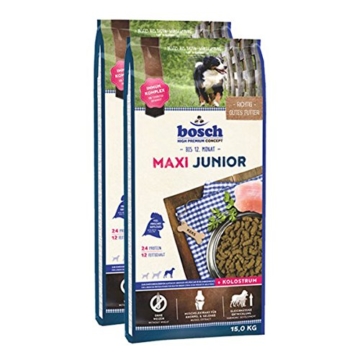 bosch Hundefutter Verschiedene Sorten 2x15kg Maxi Junior - 1