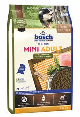 Bosch Mini Adult Geflügel & Hirse, 1er Pack (1 x 3 kg) - 1