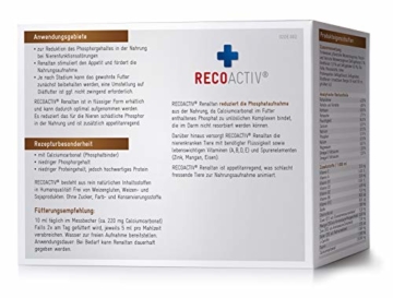 RECOACTIV® Renaltan Tonicum für Katzen mit Phosphatbinder, 3 x 90 ml, Nahrungsmittelergänzung für nierenkranke Katzen, Stärkungsmittel zur Rekonvaleszenz bei Niereninsuffizienz der Katze - 2