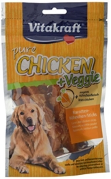 Vitakraft Chicken Veggie, Karottenstick + Hühnchen, 6er Pack (6 x 80 g) - 1