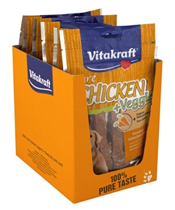 Vitakraft Chicken Veggie, Karottenstick + Hühnchen, 6er Pack (6 x 80 g) - 4