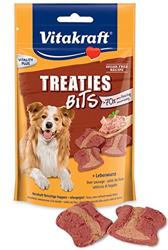 Vitakraft Hundesnack Fleischige Happen Ofengegart Treaties Bits, 120g - 1