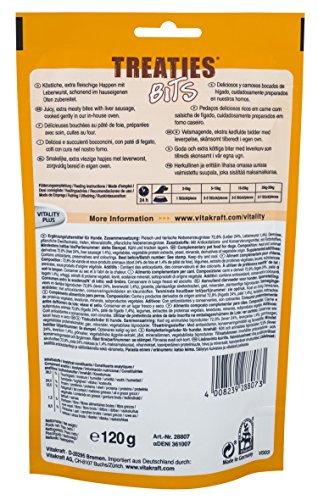 Vitakraft Hundesnack Fleischige Happen Ofengegart Treaties Bits, 120g - 3