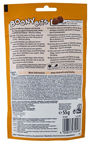 Vitakraft Hundesnack, Snack-Häppchen, Idealer Trainingssnack, Boony Bits, 6er Pack (6 x 55g) - 3