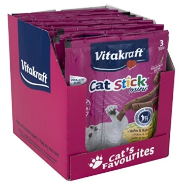 Vitakraft  Katzensnack  Cat Stick® mini  Huhn&Katzengras, 20er Pack - 4