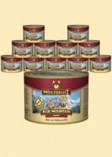 Warnicks Tierfutterservice Wolfsblut Blue Mountain Puppy Nassfutter für Welpen mit Wildfleisch 6 x 200 g - 