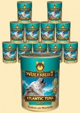 Wolfsblut Atlantic Tuna Adult Nassfutter für Hunde mit Thunfisch mit Meeressalat – 12 x 395 g - 