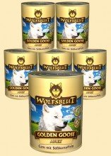 Wolfsblut Golden Goose ADULT Nassfutter für Hunde mit Gans und Süßkartoffeln – 6 x 800 g - 