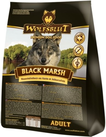 Wolfsblut Trockenfutter Black Marsh Wasserbüffel + Kürbis Adult für Hunde 15,0 kg - 