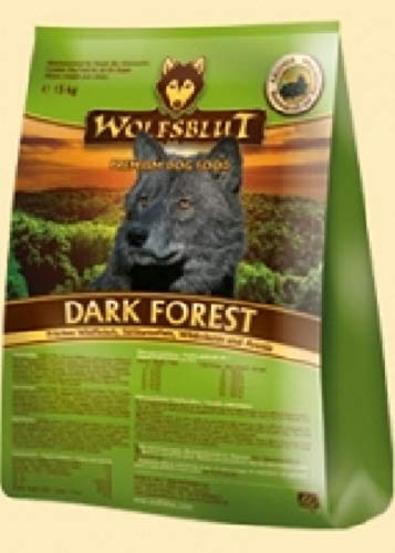 WOLFSBLUT Trockenfutter DARK FOREST Wildfleisch + Süßkartoffel Adult für Hunde 15,0 kg - 