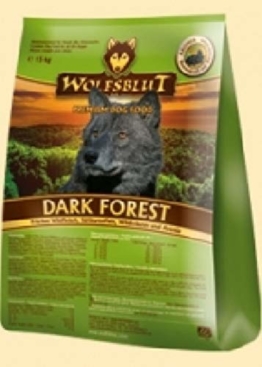 WOLFSBLUT Trockenfutter DARK FOREST Wildfleisch + Süßkartoffel Adult für Hunde 15,0 kg - 1