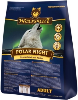 WOLFSBLUT Trockenfutter Polar Night Rentier + Kürbis Adult für Hunde 15,0 kg - 1