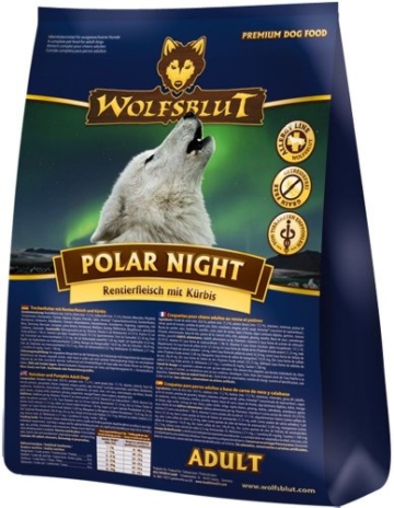 WOLFSBLUT Trockenfutter Polar Night Rentier + Kürbis Adult für Hunde 15,0 kg - 