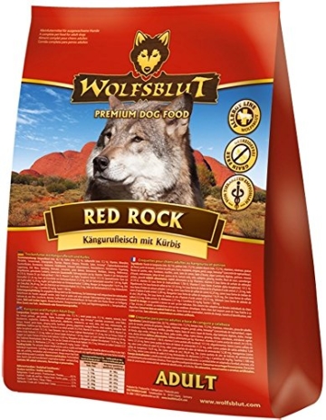 WOLFSBLUT Trockenfutter RED Rock Känguru + Kürbis für Hunde. Adult 15,0 kg - 1