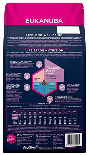 Eukanuba Puppy Trockenfutter für kleine Welpen mit frischem Huhn, 3kg - 2