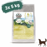 Wildes Land | Halbfeuchtes Trockenfutter für Hunde | Nr. 6 Puppy & Huhn | 15 kg | mit Reis und Wildkräutern | Glutenfrei | Extra viel Fleisch | Soft Beste Akzeptanz und Verträglichkeit - 1