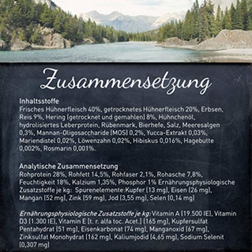 Wildes Land | Halbfeuchtes Trockenfutter für Hunde | Nr. 6 Puppy & Huhn | 15 kg | mit Reis und Wildkräutern | Glutenfrei | Extra viel Fleisch | Soft Beste Akzeptanz und Verträglichkeit - 3