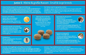 MERA essential Hundefutter Junior 1, Trockenfutter für Welpen, junge und wachsende Hunde mit einer Rezeptur ohne Weizen, 1er Pack (1 x 12.5 kg) - 4