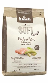 bosch HPC SOFT Hühnchen & Banane | halbfeuchtes Hundefutter für ausgewachsene Hunde aller Rassen | Single Protein | Grain Free, 1 x 2.5 kg - 1