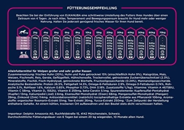 Eukanuba Puppy Trockenfutter für große Welpen mit frischem Huhn, 3kg - 3