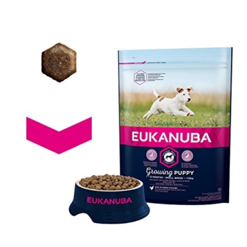 Eukanuba Puppy Trockenfutter für kleine Welpen mit frischem Huhn, 1kg - 4