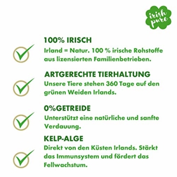 Irish Pure Junior Freiland-Huhn mit Kelp-Alge & Gemüse - Welpen Trockenfutter für wachsende Hunde, Hoher Fleischanteil, Getreidefrei, Sensitiv, Puppy, Hundetrockenfutter, Hundefutter (12kg) - 2