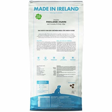 Irish Pure Junior Freiland-Huhn mit Kelp-Alge & Gemüse - Welpen Trockenfutter für wachsende Hunde, Hoher Fleischanteil, Getreidefrei, Sensitiv, Puppy, Hundetrockenfutter, Hundefutter (12kg) - 4