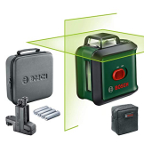 Bosch Kreuzlinienlaser UniversalLevel 360 mit Universalklemme MM 3 (vertikale + horizintale Laserlinien inkl. 360° zum Ausrichten im ganzen Raum) - 1