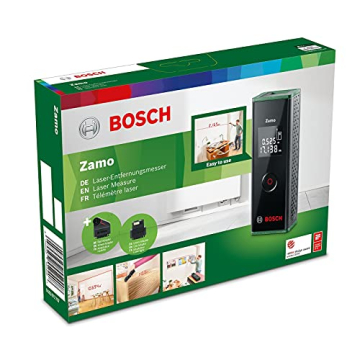 Bosch Laserentfernungsmesser Zamo Set mit Rad-& Laser-Linienadater (bis 20m einfach & präzise messen, 3. Gen.) - 2