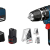 Bosch Professional 12V System Akku Schlagbohrschrauber GSB 12V-15 (Bohr-Ø Holz max: 19 mm, inkl. 2x2,0 Ah Akku + Ladegerät, 2x Bohrer-Set, 1x Bit-Set, in Tasche) - Amazon Exclusive Set - 1