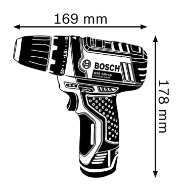 Bosch Professional 12V System Akkuschrauber GSR 12V-15 (inkl. 2x2,0 Akku + Ladegerät) Amazon Exclusive Set: inkl. 39-tlg. Zubehör-Set - 3