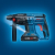 Bosch Professional 18V System Akku Bohrhammer GBH 18V-21 (max. Schlagenergie 2 J, inkl. 2x GBA 18V 5.0Ah Akku, Ladegerät GAL 18V-40, 6-tlg. Bohrmeißel-Set, im Koffer) - Amazon Exclusive Set - 2