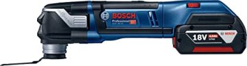 Bosch Professional 18V System Akku Multi-Cutter GOP 18V-28 (inkl. 1x5.0 Ah Akku, Ladegerät GAL 18V-40, 4x Sägeblätter, in L-BOXX 136) - Amazon Exclusive Set - 3