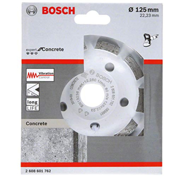 Bosch Professional Diamantschleifscheibe Expert for Concrete Diamanttopfscheibe (für Beton, Schleifscheiben-ø: 125 mm, Bohrungs-ø: 22,23 mm, Zubehör für Betonschleifer) - 2