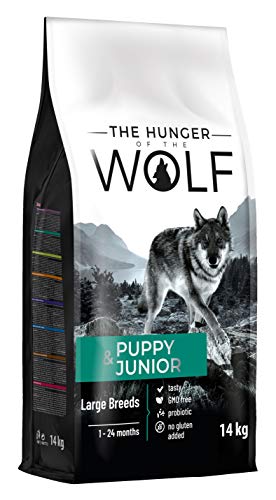 The Hunger of the Wolf Hundefutter für Welpen und Junghunde großer Rassen, Trockenfutter mit hohem Geflügelfleischanteil - 14 kg - 1